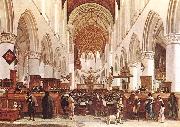 BERCKHEYDE, Gerrit Adriaensz. The Interior of the Grote Kerk (St Bavo) at Haarlem oil painting picture wholesale